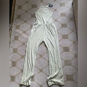 ATM Anthony Thomas Melillo Slub Jersey High Neck Wide Leg Jumpsuit NWT